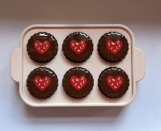 Xmas Cookie Tray Heart Cookies Maxi Clicker